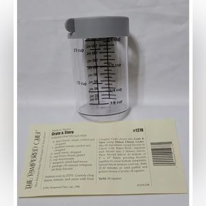 Pampered Chef The Grate Container Measuring Cup and Dispenser - Item #1278
